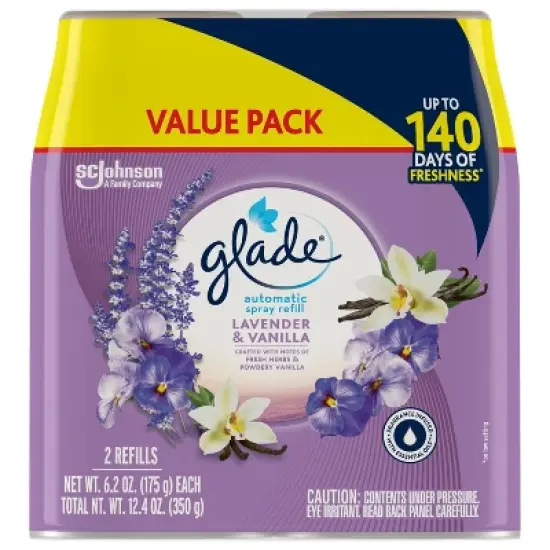 Glade Automatic Spray Air Freshener - Lavender & Vanilla - 6.2oz/2pk image {3}