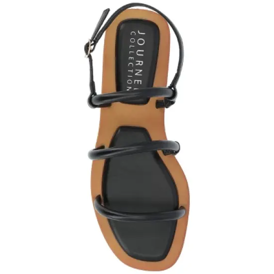 Journee Collection Womens Karrio Tru Comfort Foam Buckle Sling Back Flat Sandals image {3}