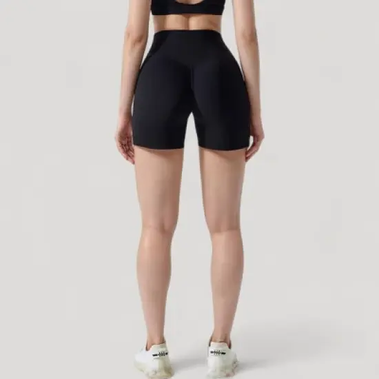 Anna-Kaci Active Women's High Waist Compression Athletic Shorts with Supportive Stretch Fit and Streamlined Seams image {4}