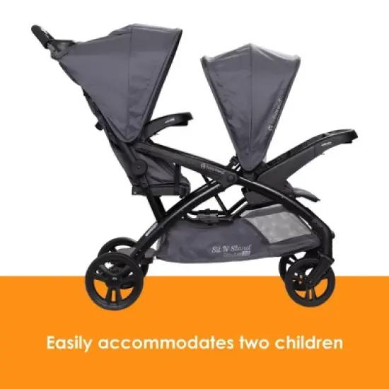 Baby Trend Sit N Stand Double 2.0 Stroller - Dash Gray image {3}