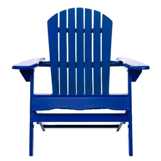 KWPZQEB Folding Adirondack Chair, Wooden Textured with Armrest, Heavy All-Weather, Comfortable Set for Poolside, Backyard, Lawn image {3}