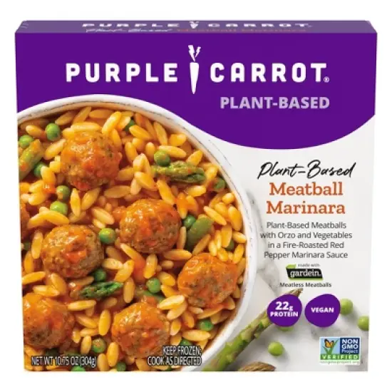 Purple Carrot Frozen Vegan Meatball Marinara - 10.75oz image {7}