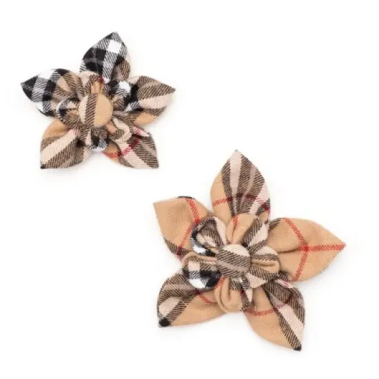 The Worthy Dog Plaid Flower Accessory image {2}