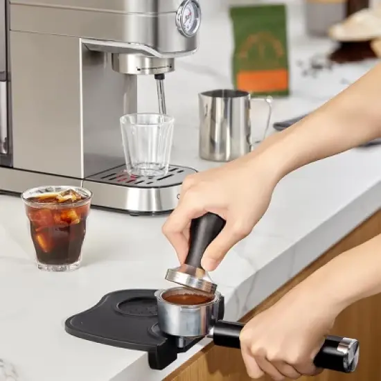 CASABREWS 5418Basic Stainless Steel Compact Espresso Machine: 20-Bar, Milk Frother, Volume Control image {10}