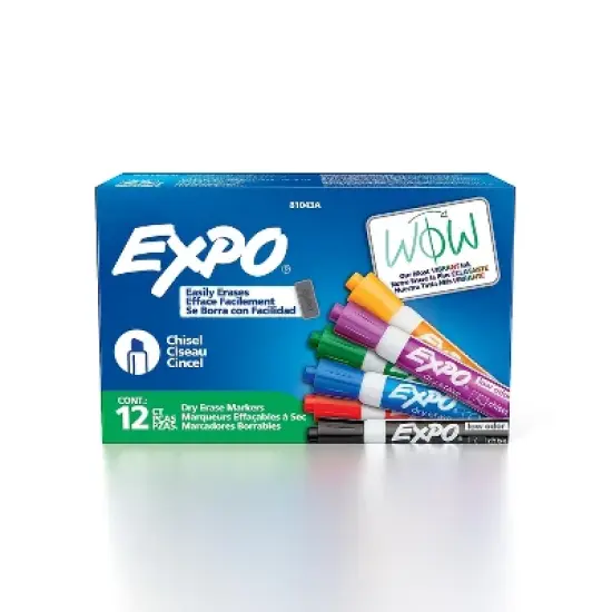 Expo Low Odor Marker Assorted Chisel Tip 12/Pack (81043) image {7}