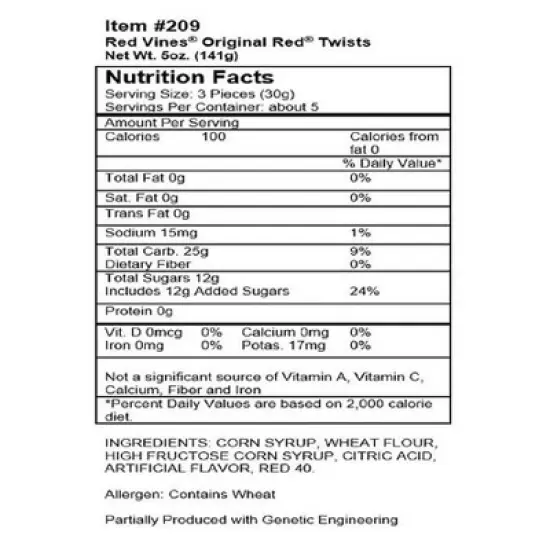Red Vines Licorice 5.0 oz image {1}