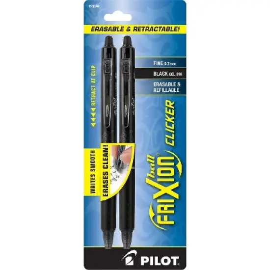 Pilot FriXion Gel Pen Fine Point Black Ink 31460 image {4}