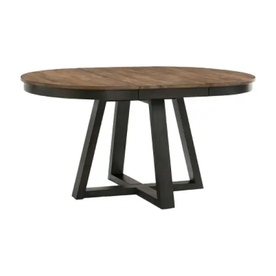 Harper Dining Table Brushed Brown/Pecan - Intercon image {1}