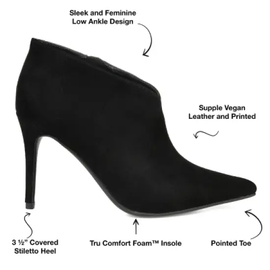 Journee Collection Womens Demmi Tru Comfort Foam Inside Zip Stiletto Booties image {7}