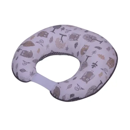 Bacati - 3 pc Owls Beige/Gray Neutral Hugster Feeding & Infant Support Nursing Pillow image {8}