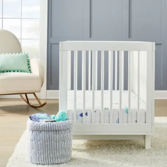 Fitted Jersey Crib Sheet 2pk - Cloud Island&trade; Fish Friends and Solid Blue image {1}