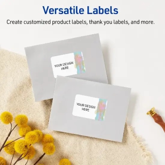 Avery Rectangle Labels, Pre-Printed Floral Design, 2" x 3" image {5}