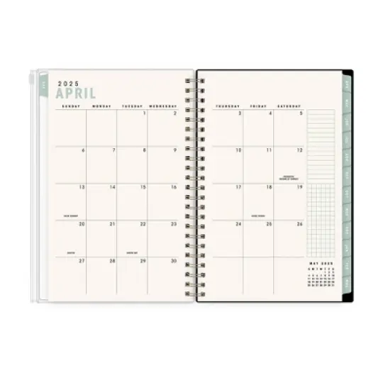 Blue Sky Brook Gossen Planner PP with Zip Pouch 5"x8" Weekly/Monthly Wirebound (15 Month) Happy Daisies Undated image {5}