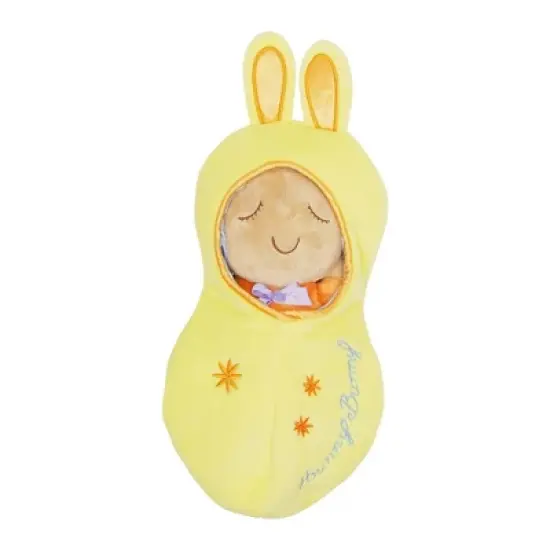 Manhattan Toy Snuggle Pod Hunny Bunny First Baby Doll with Yellow Cozy Sleep Sack image {1}