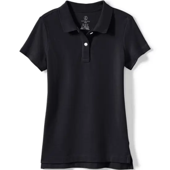 Lands' End School Uniform Girls Short Sleeve Feminine Fit Mesh Polo Shirt image {3}