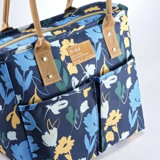 Fit & Fresh Summerton Lunch Tote with Salad Container - Blue image {5}
