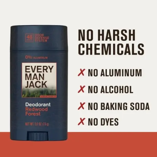 Every Man Jack 48-Hour Odor Defense Premium Deodorant - Redwood Forest - 2.6oz image {4}
