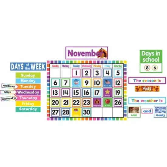 Teacher Created Resources&reg; Colorful Calendar Bulletin Board Set image {3}