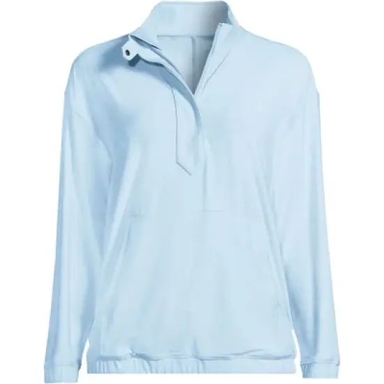 Lands' End Women's Long Sleeve Performance Zip Front Popover image {5}