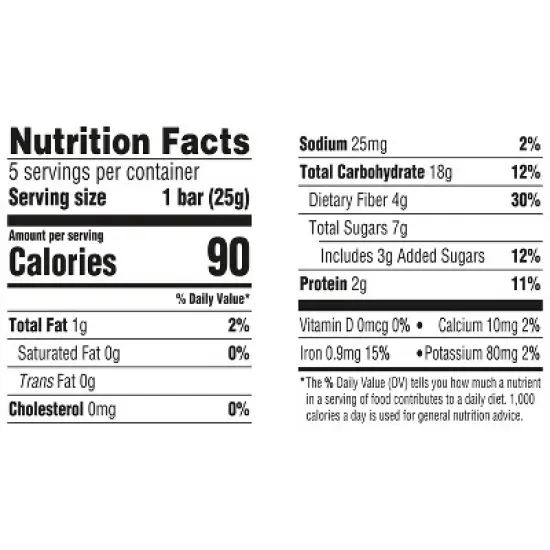 HappyTot Fiber & Protein Organic Apples and Spinach Soft-Baked Oat Bar - 5ct/0.88oz Each image {7}