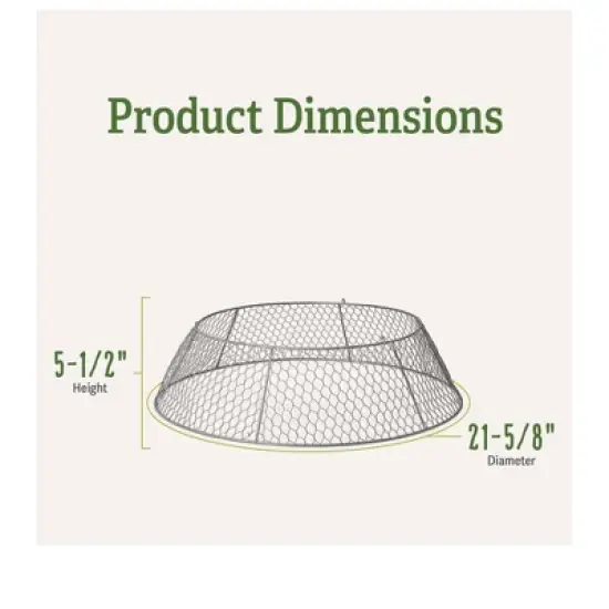 Gardener&rsquo;s Supply Company Sturdy Chicken Wire Cloche Plant Protector Extension | Adds Broader Area Coverage Protection for Tall Plants Vegetables & image {2}