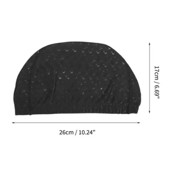 Unique Bargains PU Pleated style Swimming Cap 1 Pc image {3}