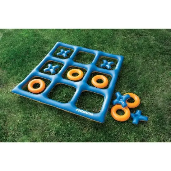 Swimline 48" Orange and Blue Reversible Tic Tac Toe Inflatable Pool Game image {6}