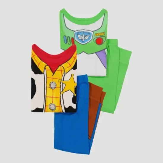 Toddler Boys' 4pc Toy Story Uniform Snug Fit Pajama Set - Green image {3}