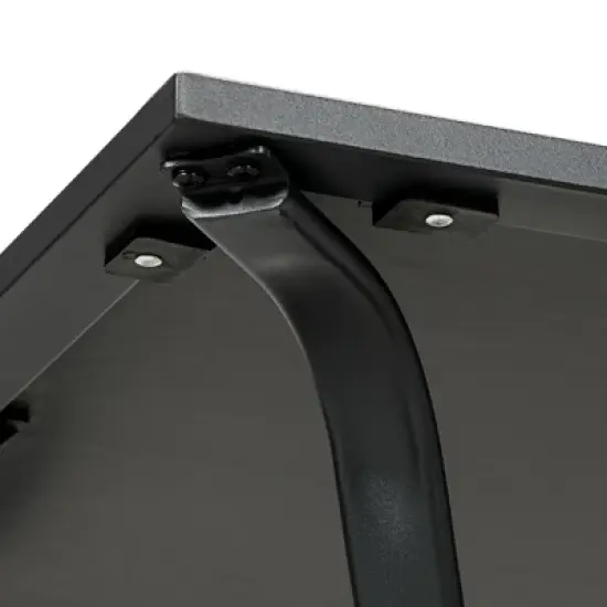 Gulches 28" Outdoor Dining Table, Square Faux Wood Patio Table with Water-Safe Design, Brown, 28" L x 28" W x 36.5" H image {6}