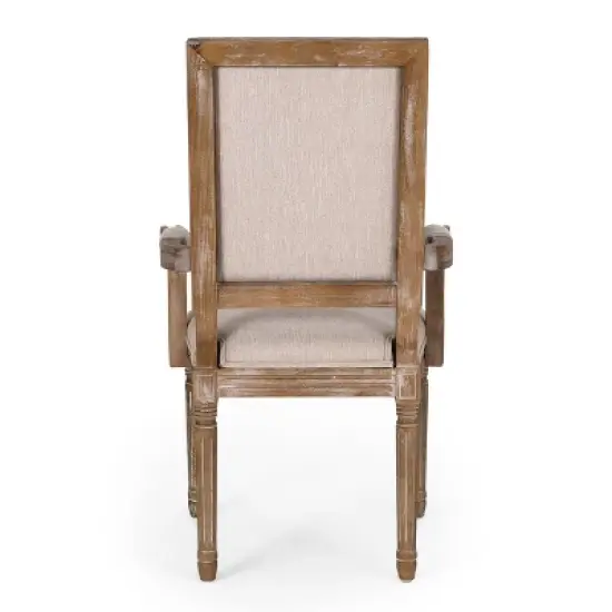 Set of 4 Maria French Country Wood Upholstered Dining Chairs - Christopher Knight Home image {6}