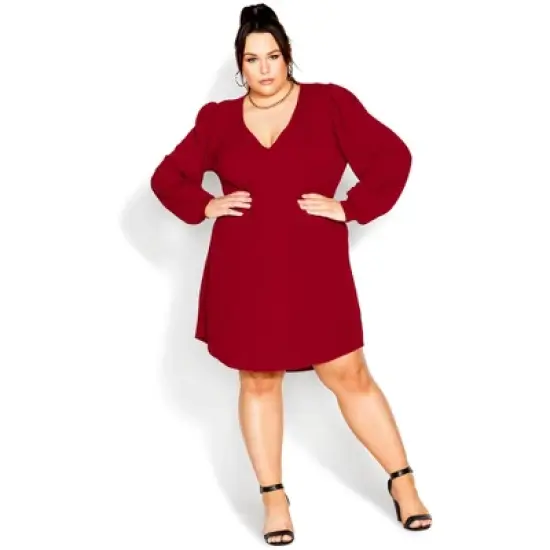 Women's Plus Size  Quiero Dress - red | CITY CHIC image {3}