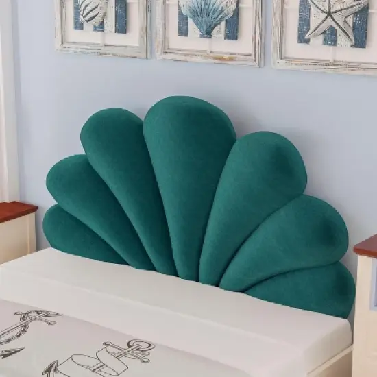 Acoinel Queen Seashell Upholstered Wall Headboard Cushion image {2}