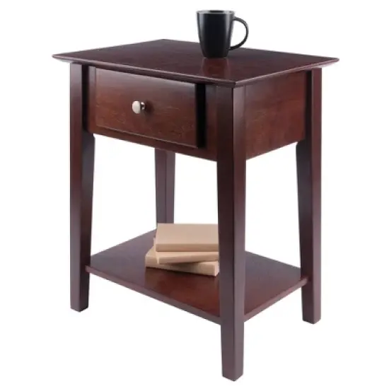 Shaker Nightstand Walnut - Winsome image {5}