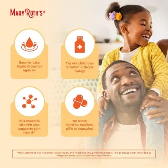 MaryRuth's Adult Vitamin C Drops, Orange Vanilla, Org, 4 oz image {5}