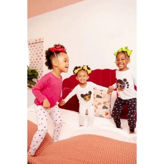 Elle Olivia Toddler Girls' 2pc Magic Star Pajama Set - White image {6}