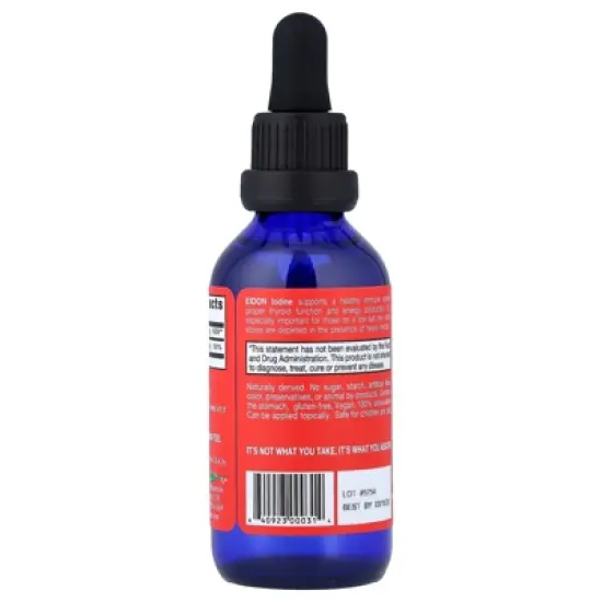 Eidon Ionic Minerals Iodine, Liquid Concentrate, 2 oz (60 ml) image {2}