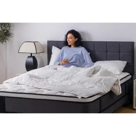 Dexmalle 10 Inch Breathable Cool Cover Memory Foam Spring Hybrid Mattress image {3}