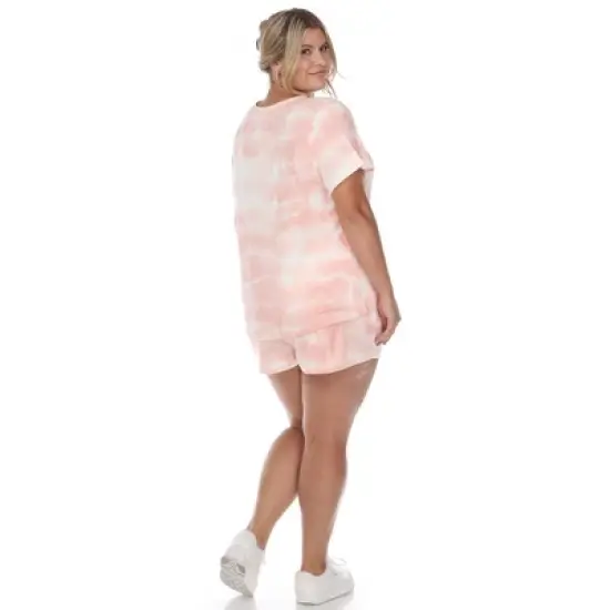 Plus Size 2 Piece Top & Shorts Lounge Set image {3}