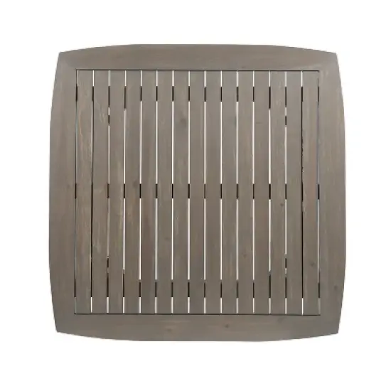 Christopher Knight Home Laussat Outdoor Acacia Wood 5 Piece Dining Set with Cushion image {5}