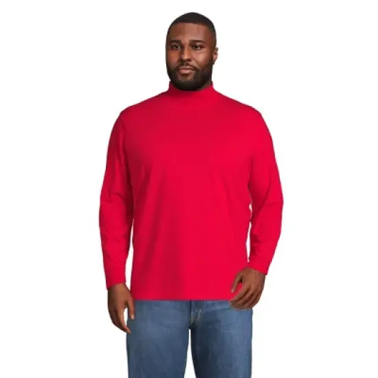 Lands' End Men's Super-T Mock Turtleneck image {8}
