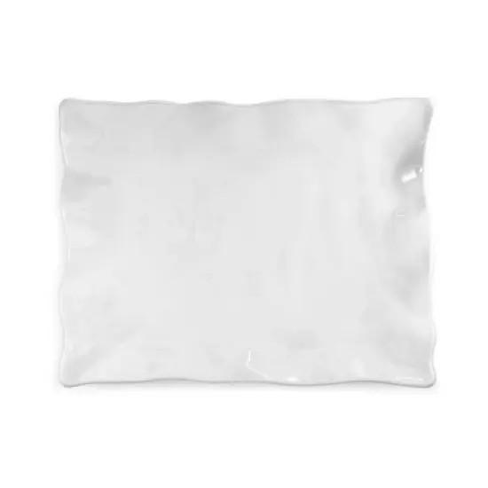Q Home | Ruffle 15" x 12" Melamine Small Rectangle Platter image {1}