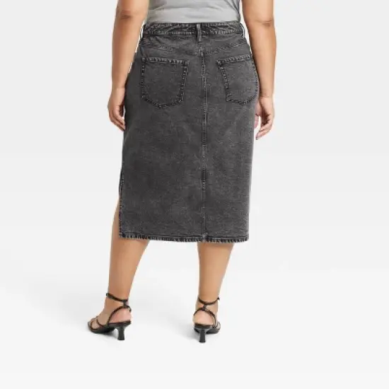 Women's Denim Slit Skirt - Ava & Viv&trade; image {1}