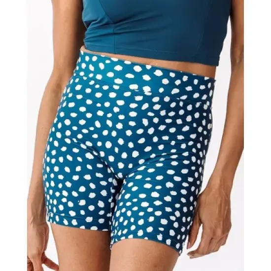 Lime Ricki Women's Indigo Dot Bike Short image {5}