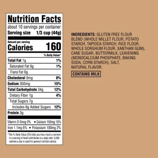 Gluten Free Buttermilk Pancake & Waffle Mix - 16oz - Good & Gather&trade; image {2}