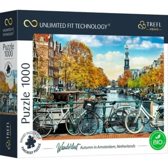 Trefl Wanderlust: Autumn in Amsterdam Netherlands Jigsaw Puzzle - 1000pc image {1}