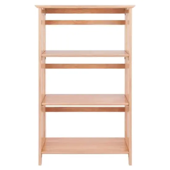 42" 4 Tier Foldable Bookshelf Natural - Winsome image {6}