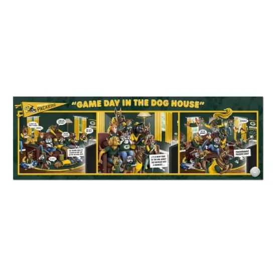 NFL Green Bay Packers Game Day in the Dog House Puzzle - 1000Pc image {2}