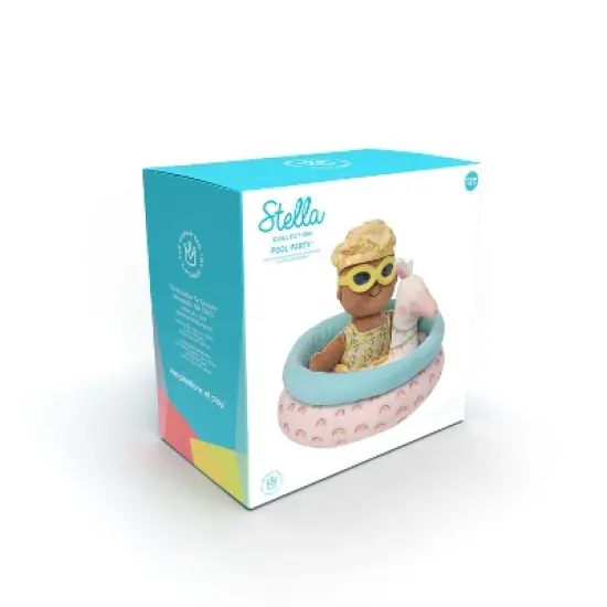 Manhattan Toy Stella Collection Pool Party 4 Piece Baby Doll Pool Playset for 12" and 15" Stella Dolls image {9}