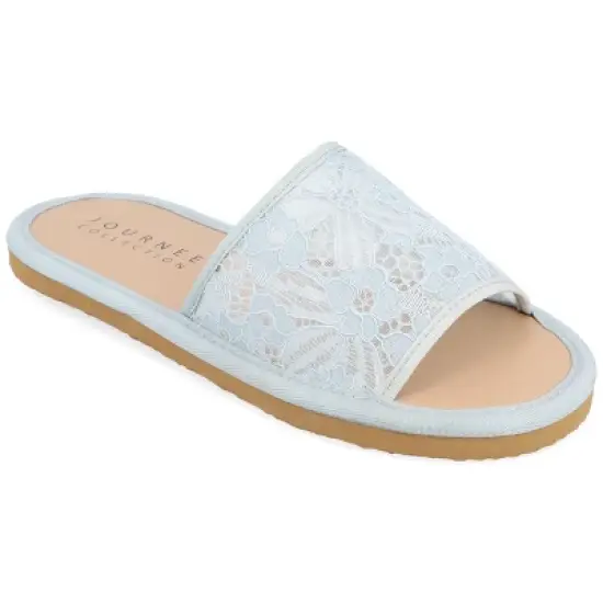 Journee Collection Womens Eniola Tru Comfort Foam Slide Flat Sandals image {10}