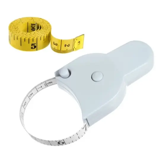 Unique Bargains Retractable Accurate Tailors Tape Dual-sided Rulers and Measuring Tools image {5}